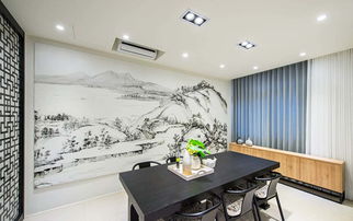 99㎡中式现代二居装修案例 简约与古典的完美融合